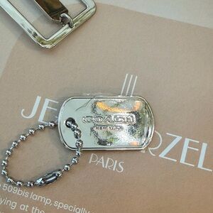 Coach Silver Keychain